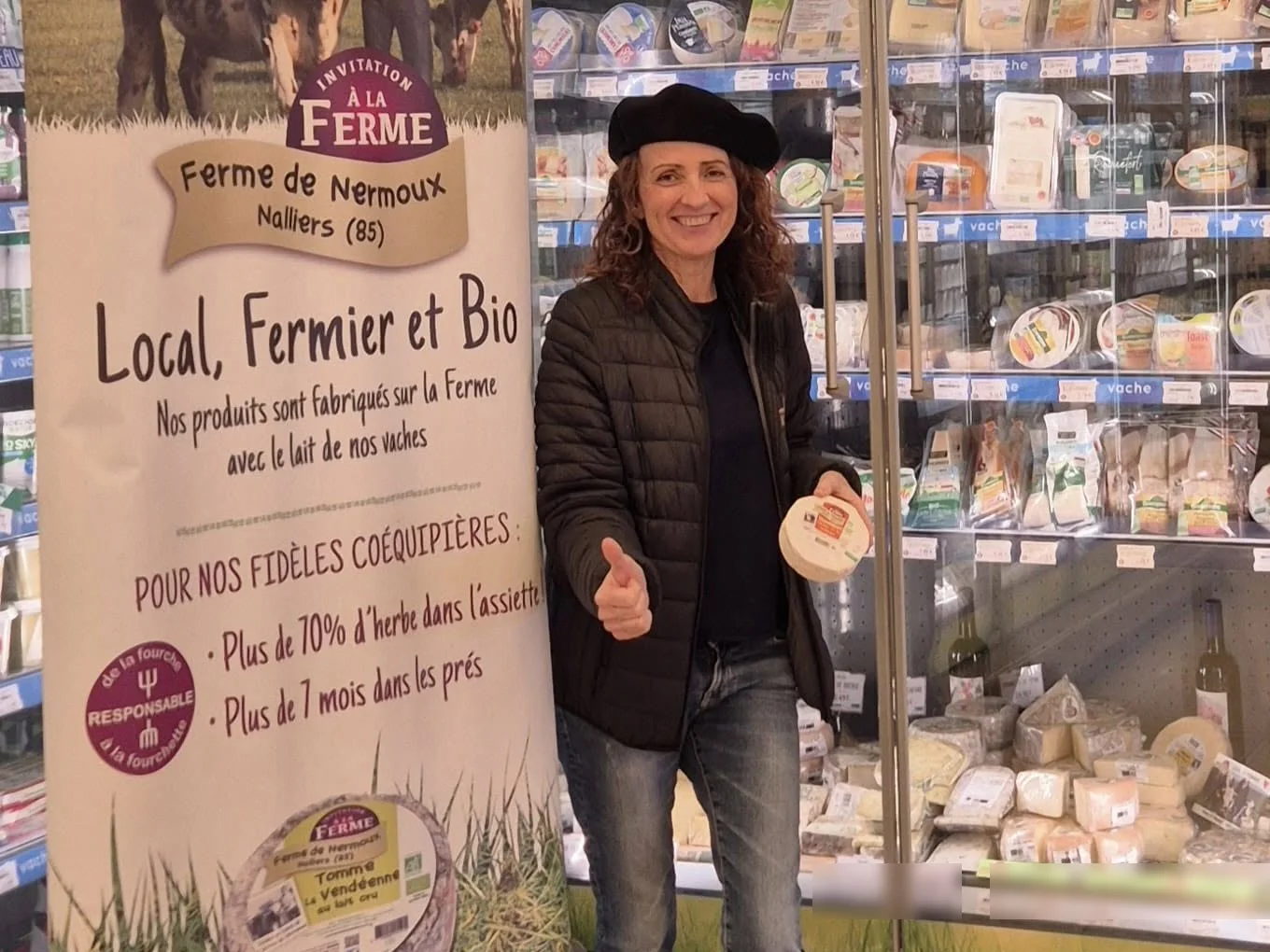 La Ferme de Nermoux présente ses fromages lors d'une dégustation chez Colibri